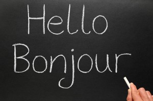 hello bonjour